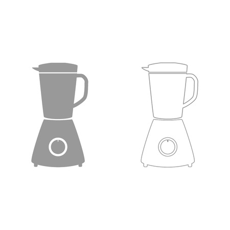 Blender it is grey set  icon .のイラスト素材