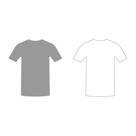 Shirt it is grey set  icon .のイラスト素材