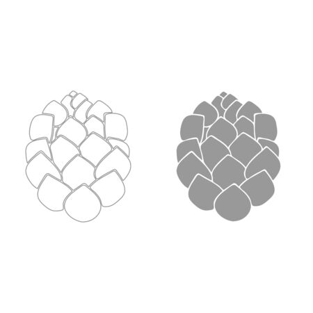 Hop it is grey color set icon .のイラスト素材