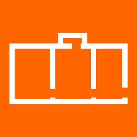 Apartment plan it is white icon .のイラスト素材