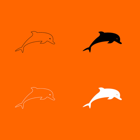 Dolphin icon .のイラスト素材