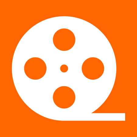 Film strip it is white icon .のイラスト素材