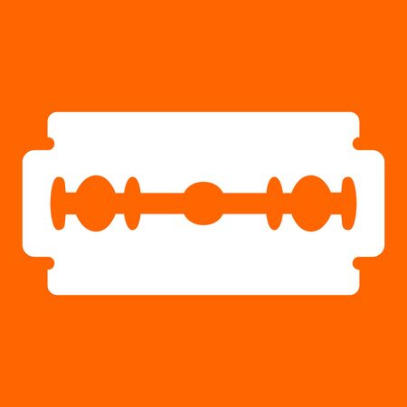 Blade razor it is white icon .のイラスト素材