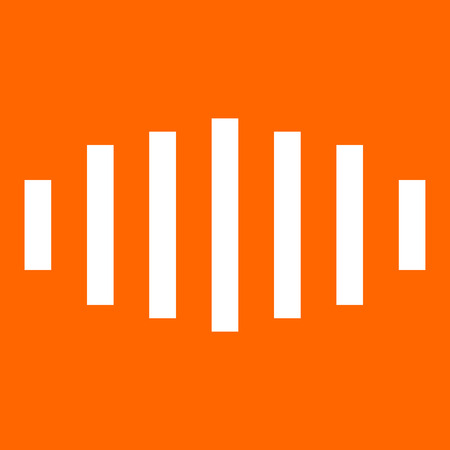 Digital signal it is white icon .のイラスト素材