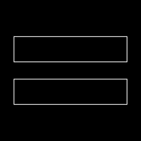 Sign equally it is white path icon .のイラスト素材