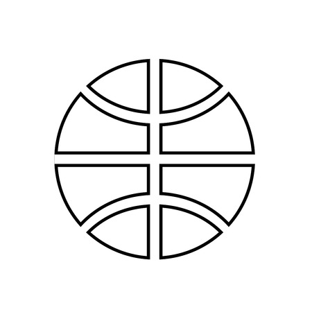 Basketball ball it is black color icon .のイラスト素材