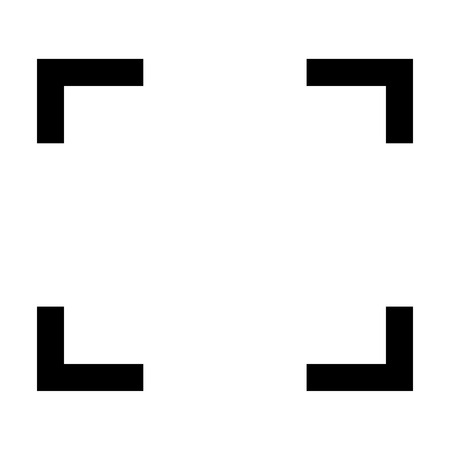 Symbol full screen it is black color icon .のイラスト素材