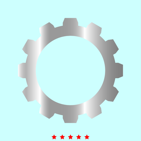 Gear it is color icon . Simple style .のイラスト素材