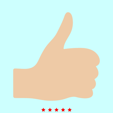 Symbol good it is color icon . Simple style .のイラスト素材