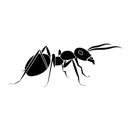 Ant it is black color icon .のイラスト素材