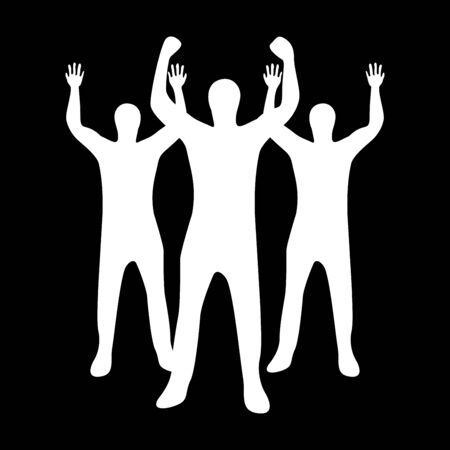 Business people it is white color icon .のイラスト素材