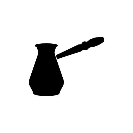 Coffee pot it is black color icon .のイラスト素材