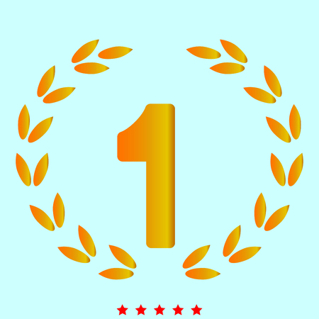 First place simple style icon.のイラスト素材