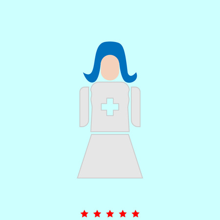 Nurse simple style icon.のイラスト素材