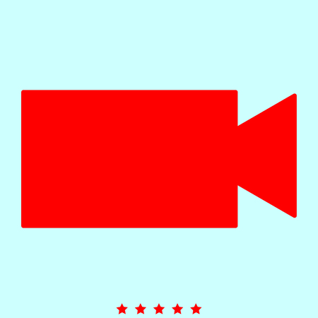 Video camera simple style icon.のイラスト素材