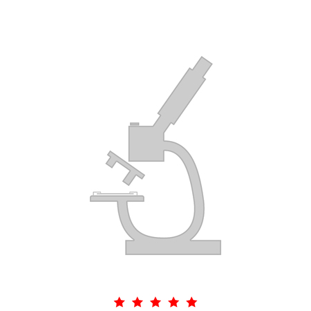 Microscope  it is icon . Flat style .のイラスト素材