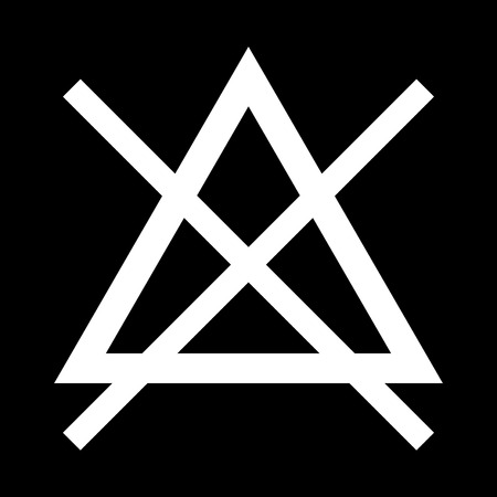 Symbol do not bleach it is icon . Flat style .のイラスト素材