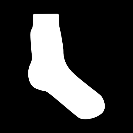 Sock it is icon . Flat style .のイラスト素材