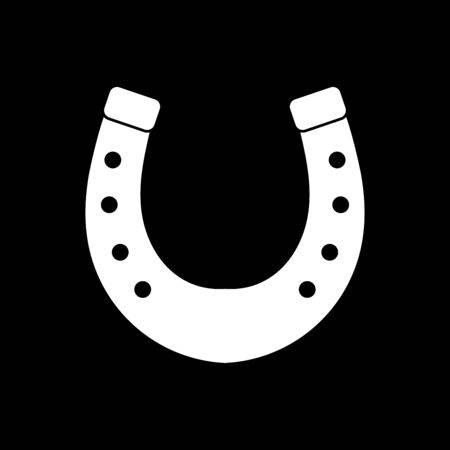 Horseshoe it is icon . Flat style .のイラスト素材