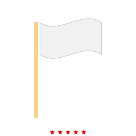 Flag it is icon . Flat style .のイラスト素材