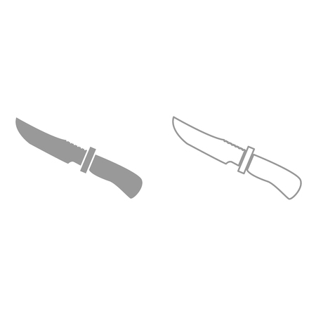 Knife of hunter it is black icon . Simple style.のイラスト素材
