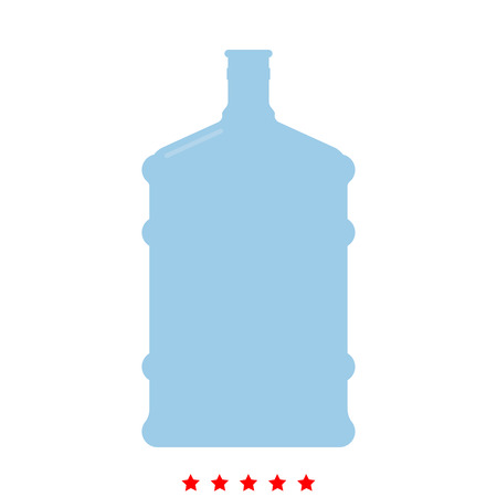 Dispenser large bottles icon . Different color . Simple style .のイラスト素材