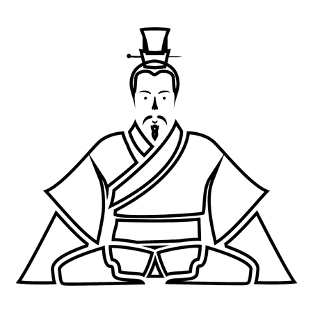 Emperor of China iconのイラスト素材