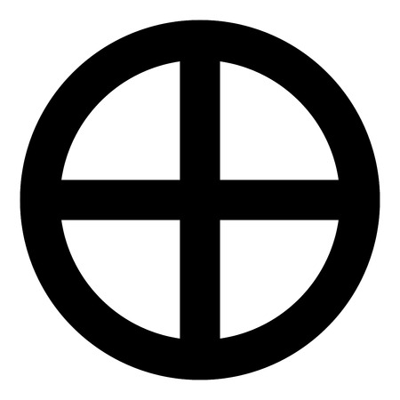 Symbol earth icon black color vector illustration flat style simple imageのイラスト素材