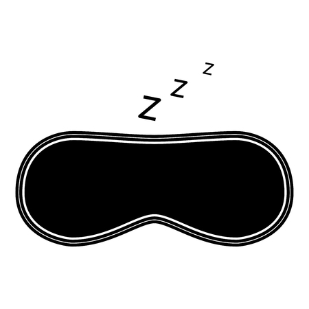 Mask for sleep icon black color vector illustration flat style simple imageのイラスト素材