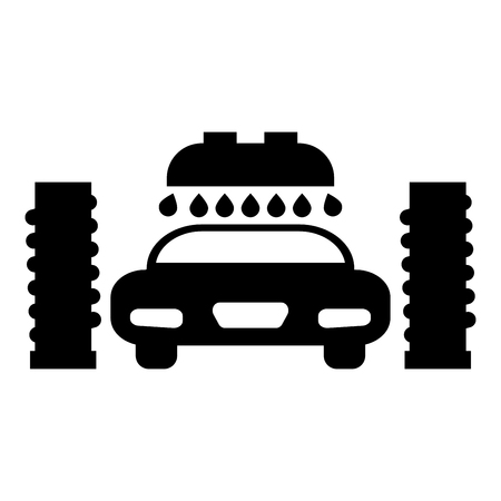 Car wash automatic icon black color vector illustration flat style simple imageのイラスト素材