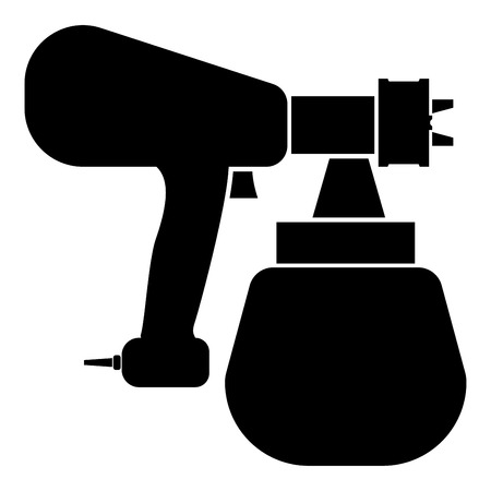 Sprayer paint icon black color vector illustration flat style simple imageのイラスト素材