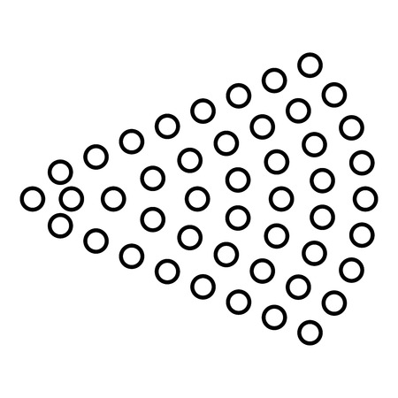 Spray Aerosol jet Water spray mist of atomizer from cosmetic bottle icon outline black color vector illustration flat style simple imageのイラスト素材