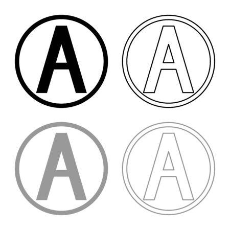 Dry cleaning with any solution Clothes care symbols Washing concept Laundry sign icon outline set black grey color vector illustration flat style simple imageのイラスト素材