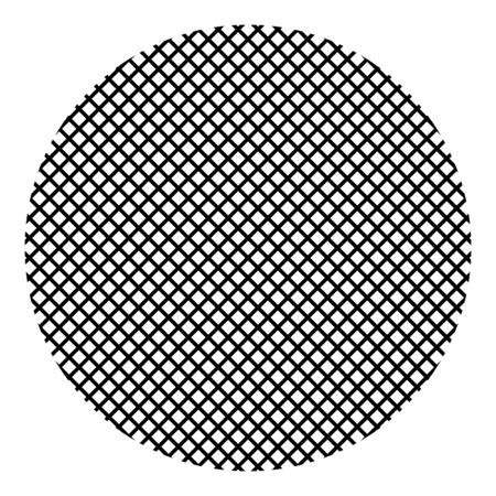 Round filter material icon black color vector illustration flat style simple imageのイラスト素材
