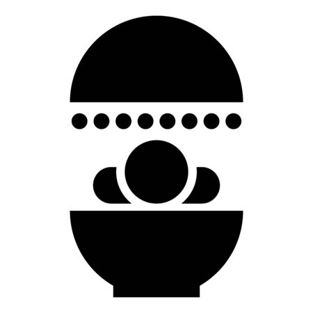 Solarium Human treatment exposure therapy Body CT scanning CAT Scan Radiotherapy icon black color vector illustration flat style simple imageのイラスト素材