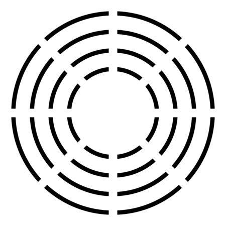 Ceramic heater symbol type cooking surfaces sign utensil destination panel icon black color vector illustration flat style simple imageのイラスト素材
