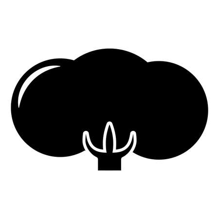 Cotton flower bud icon black color vector illustration flat style simple imageのイラスト素材