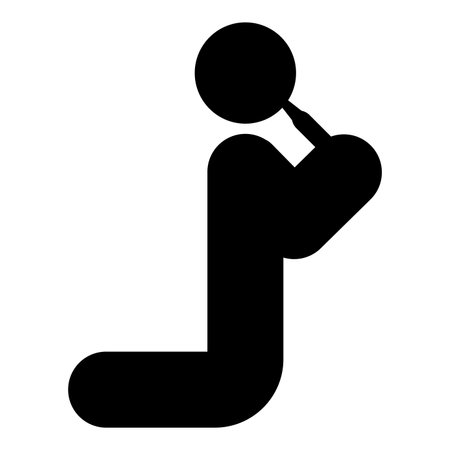 Man drinking alcohol from bottle of beer wine drunk people concept stick use beverage drunkard booze stands on the knees icon black color vector illustration image flat style simpleのイラスト素材
