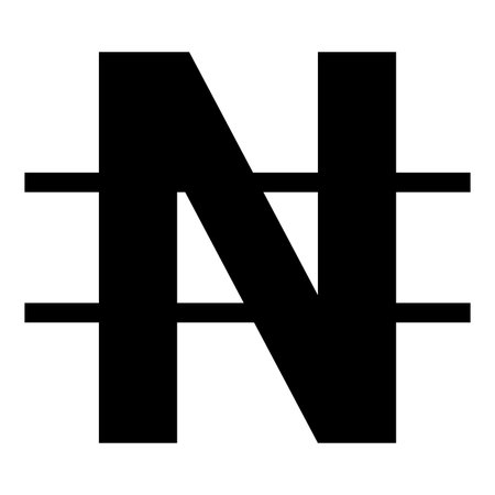 Symbol nayra icon black color vector illustration image flat style simpleのイラスト素材