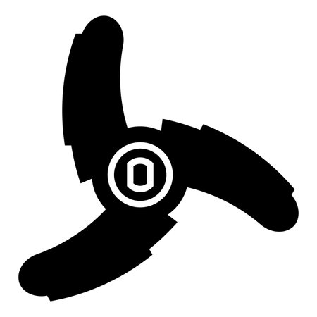 Knife for meat grinder mincer chopper accessory spare component part icon black color vector illustration image flat style simpleのイラスト素材
