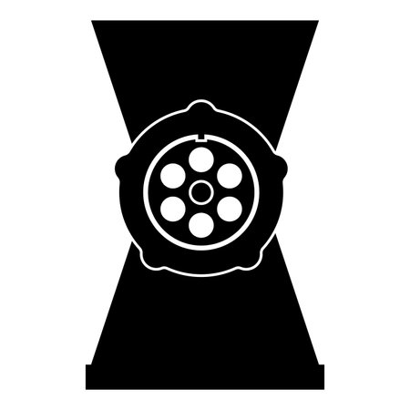 Meat grinder mincer icon black color vector illustration image flat style simpleのイラスト素材