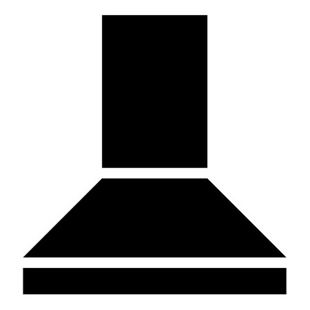 Hood for the kitchen kitchen cooker domestic appliances icon black color vector illustration image flat style simpleのイラスト素材