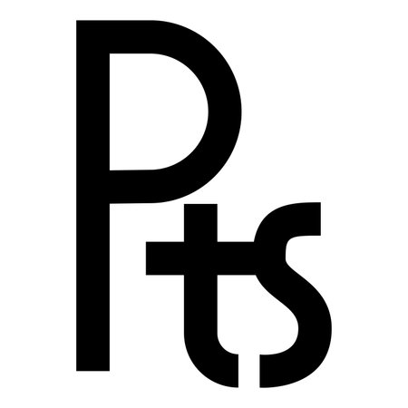 Peseta currency symbol sign money icon black color vector illustration image flat style simpleのイラスト素材