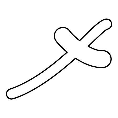 Rufiyaa Maldivian currency symbol MVR money sign contour outline line icon black color vector illustration image thin flat style simpleのイラスト素材