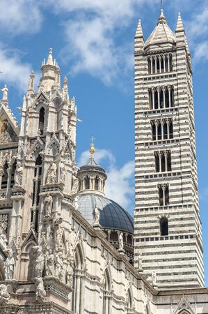 Italy, Siena. Cathedral was designed and built in the period from 1215 till 1263.の写真素材