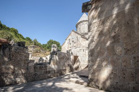 Armenia. The church of St. Astvatsatsin with the porch and the refectory of the monastery Haghartsin.のeditorial素材