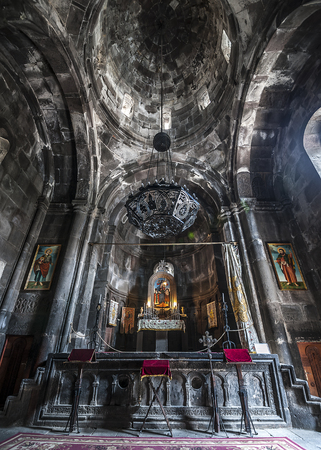 Armenia, the monastery complex of Geghard is called "the monastery of the seven churches and forty altars". This is one of them.のeditorial素材