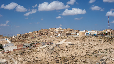 Matmata is a small Berber-speaking city in the south of Tunisia, the threshold of the Sahara desert.の写真素材