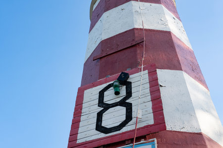 Lighthouse on the coast of the Seaの写真素材