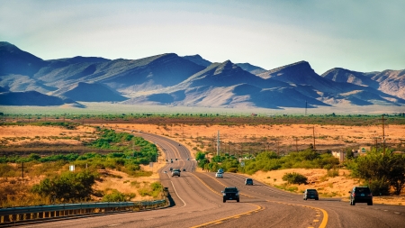 on the way from Sierra vista to Tucson in Arizona, USA
